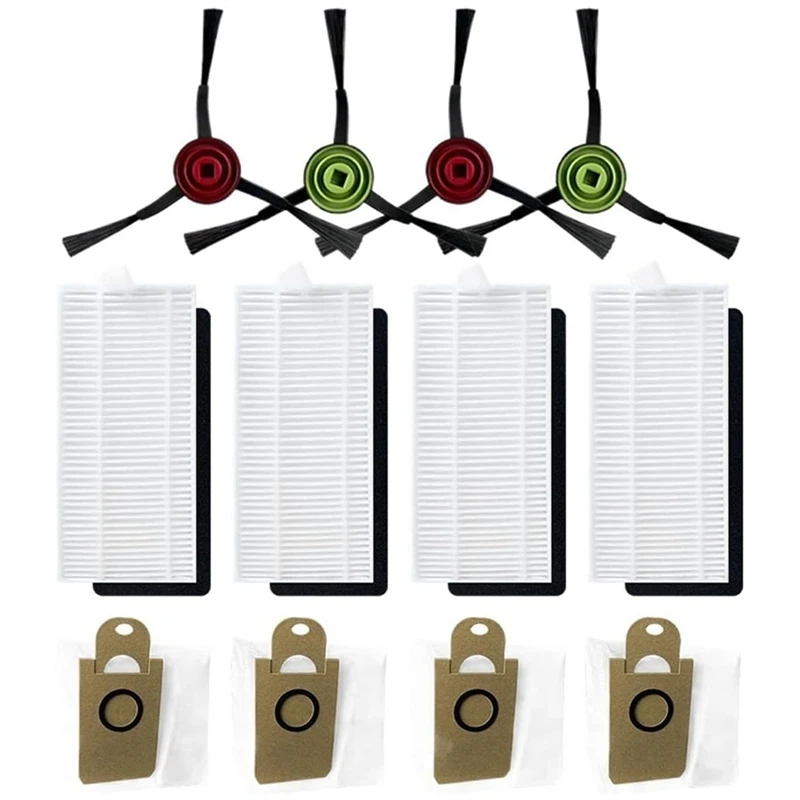 掃除機ロボット用スペアパーツ,サイドブラシ,HEPAフィルター,ilife t10s用ダストバッグ