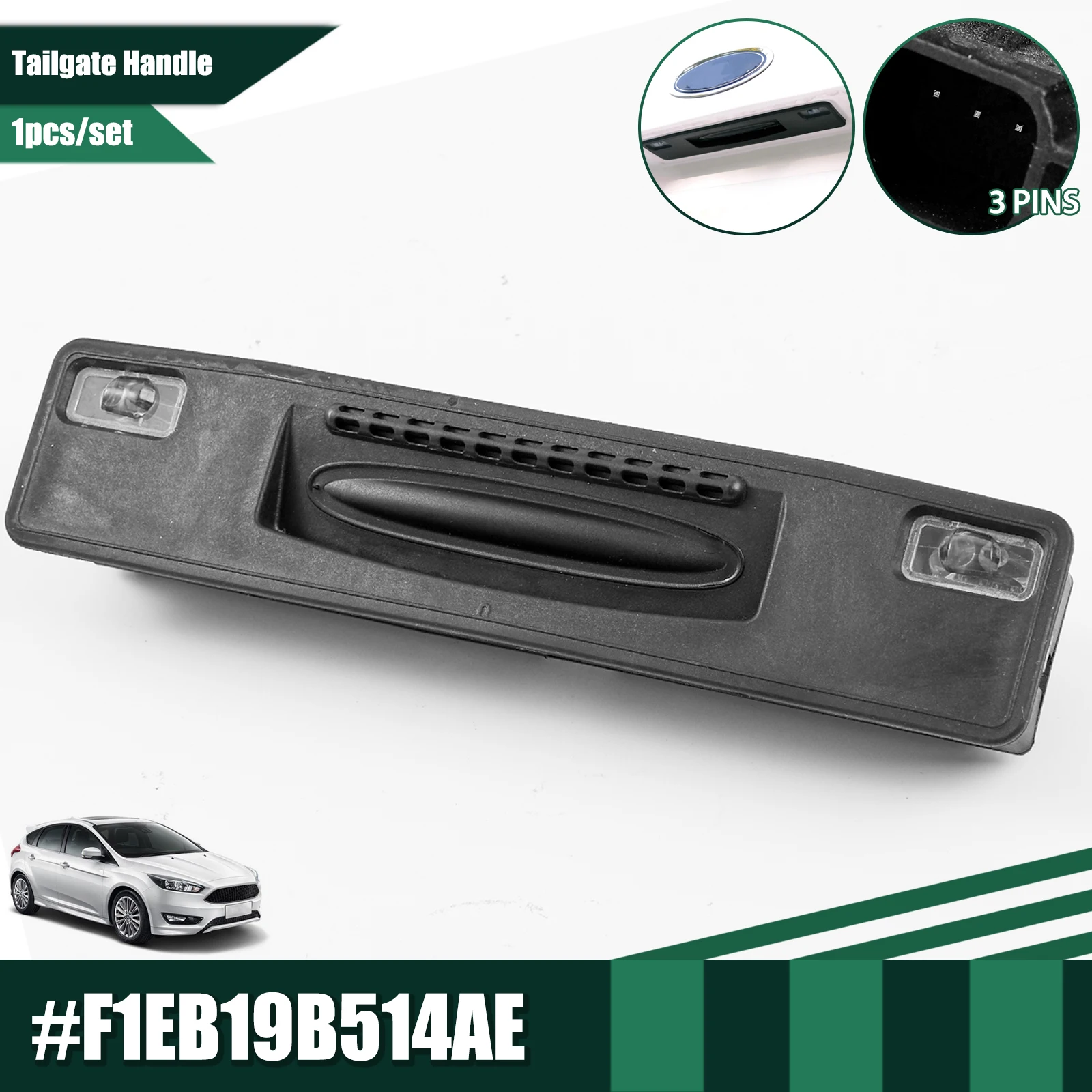 For Ford Fiesta VII Focus ST 2012-2018 Car Boot Tailgate Handle Trunk Handle Switch Automotive Parts F1EB-19B514-AE F1EB19B514AE