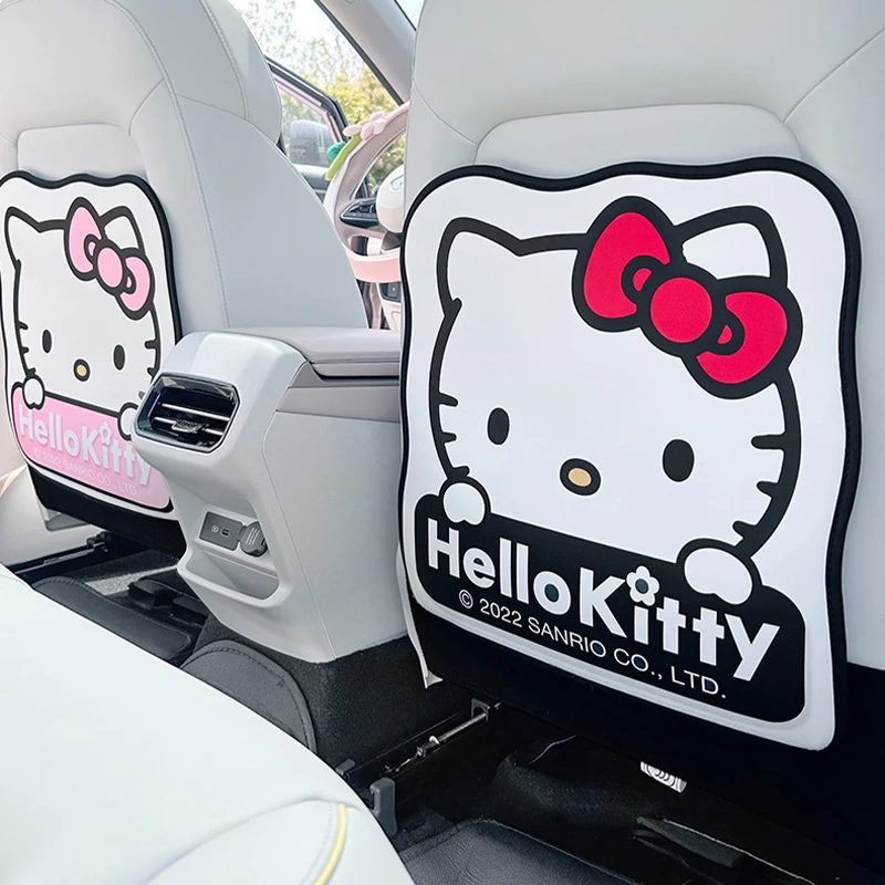 Sanrio Kawaii Hello Kitty Car Anti Kick Pad Anime Cartoon Cute Fashion Sturdy Universal Rear Seat Back Anti Dirty Protective Pad