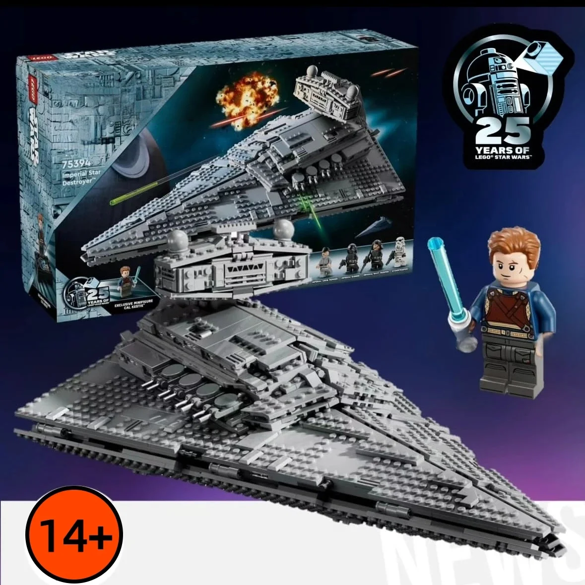 En Stock MINISO Disney Space Wars Fit 75394 destructor de estrellas imperiales bloques de construcción modelo ladrillos juguetes regalos de navidad y cumpleaños