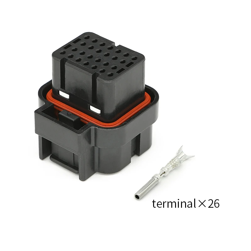 3-1437290-7 AMP female head 26pin3 card slot automotive waterproof connector ECU computer modification plug
