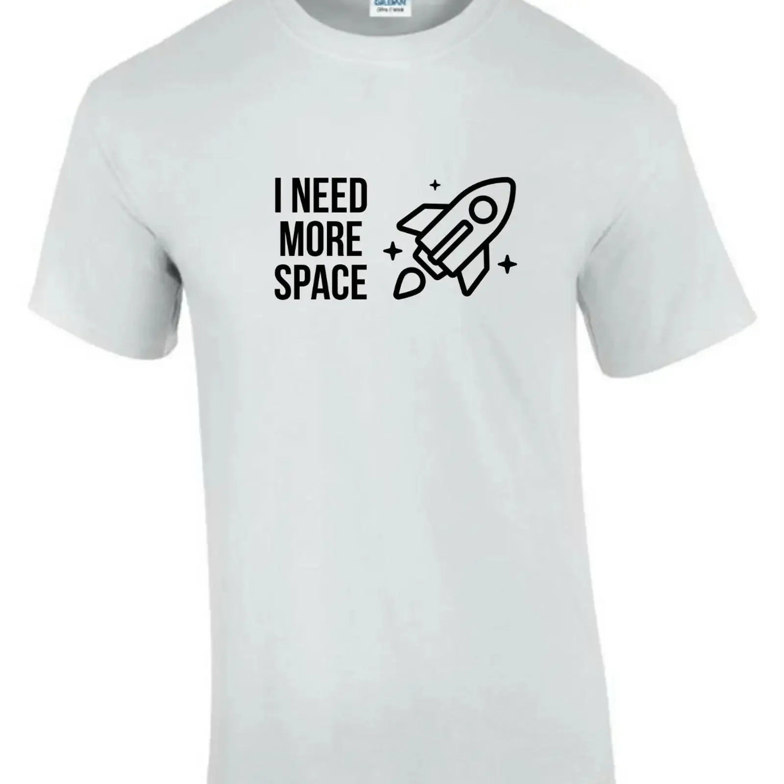 I Need More Space Funny Rude Men s Lady's T Shirt T0212 vintage Washed Slightly streetwear Casual Stretched Versatile