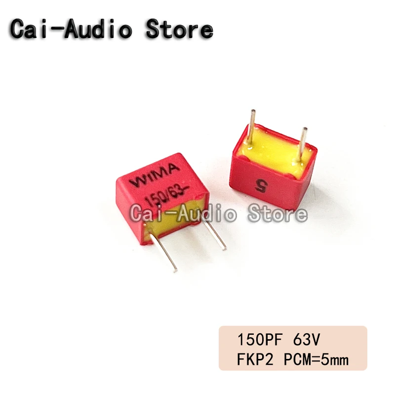 5PCS/10PCS/20PCS/Lot Brand NEW Germany WIMA FKP2 63V 150PF 63V 151 0.00015UF 0.15nf Film Capacitor 63v150pf 63v151 Pitch 5mm 5%