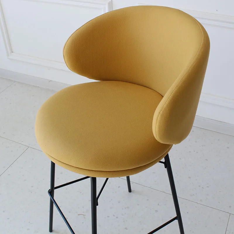 Sillas de Bar nórdicas de diseño de terciopelo, comedor, mostrador alto, moderno, tocador de oficina