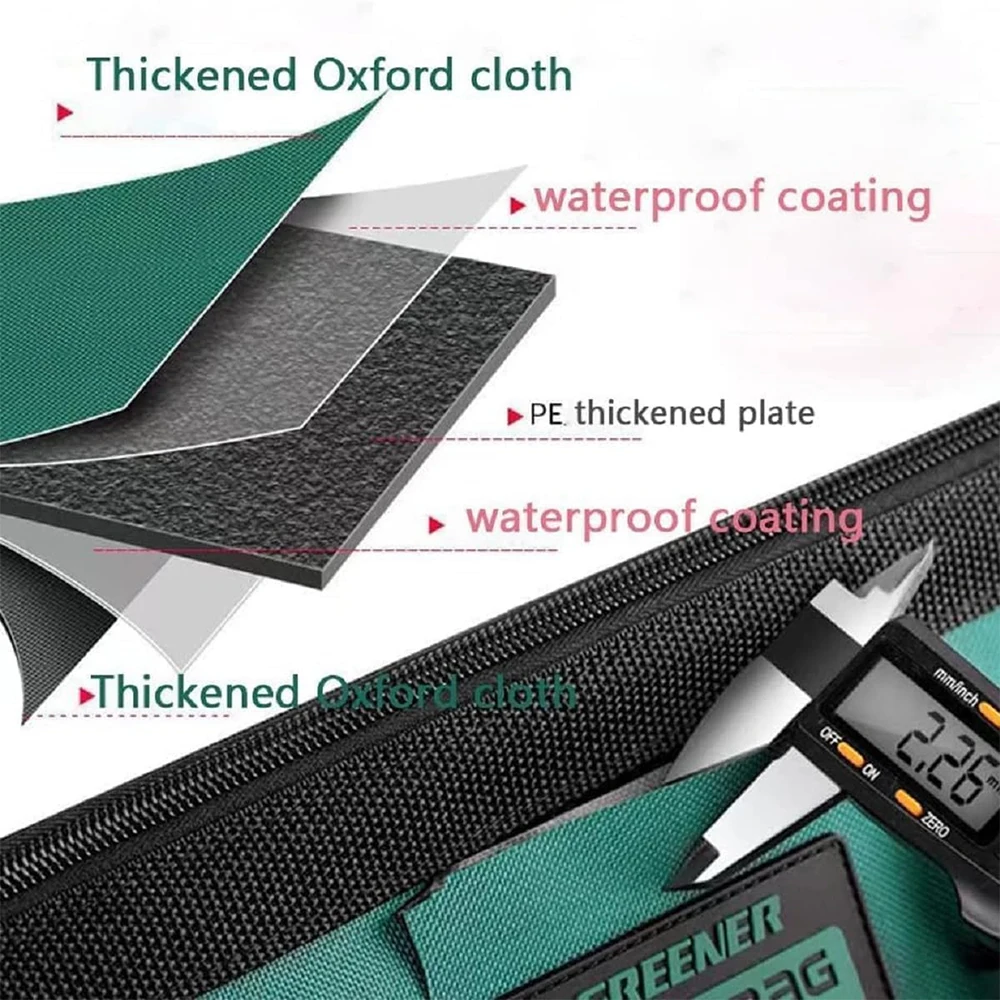 13 بوصة متعددة الوظائف أكسفورد أداة حقيبة البلاستيك أسفل المضادة للانزلاق مقبض مقاوم للماء كهربائي أداة خاصة حقيبة التخزين