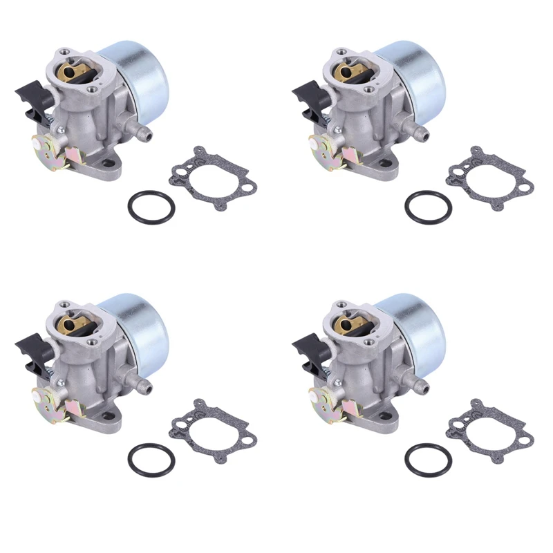 4X Carburetor Carb With Gasket O-Ring Fit For Briggs & Stratton Quantum 498965 Engine Replacement