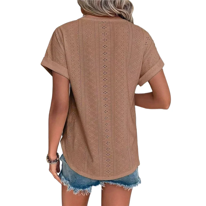 

A28F-Womens Tops Short Sleeve Shirts Blouses For Women Dressy Casual Cap Sleeve Tops