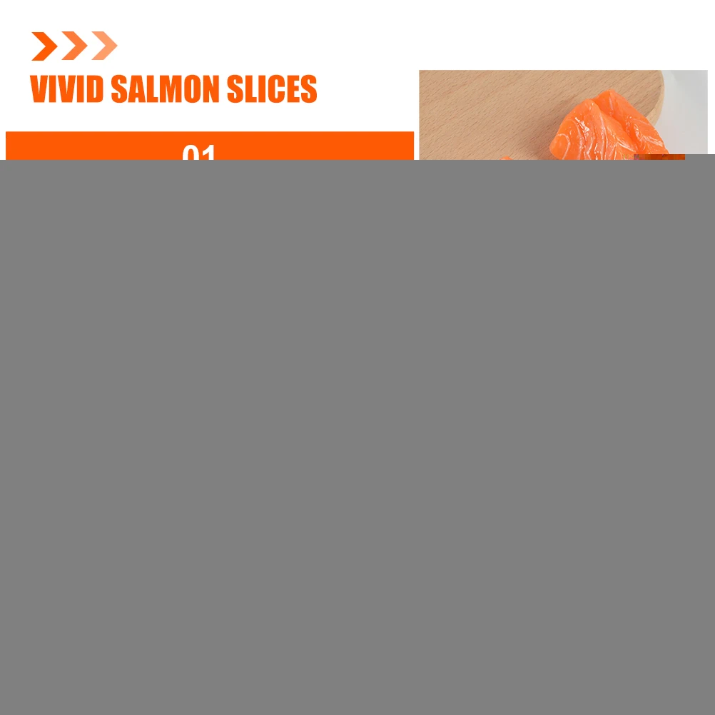 Nachahmung Lachsfilet Faux Food Display Simuliertes Modell Realistische Requisiten Fake Foods Künstliche Fischmodelle