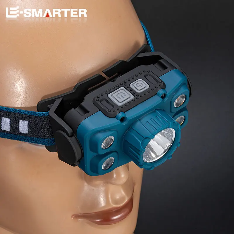 MINI Motion Sensor LED Headlamp USB Rechargeable Camping Head Lamp Fishing Headlight Flashlight Torch Portable Light