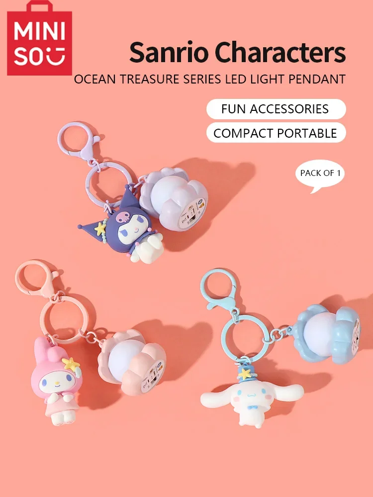 MINISO The Sanrio family Series sanrio Characters Marine Treasure series LED luminous pendant Birthday presen Genuine Products