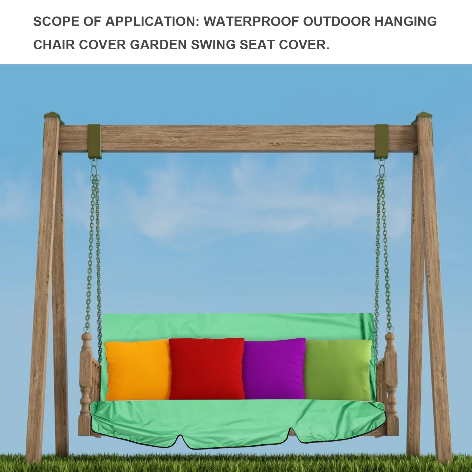 

1 pc Swing Dustproof Cover Seat Cover Heavy Duty Waterproof Dustproof Uv Protection For Patio Garden Furniture