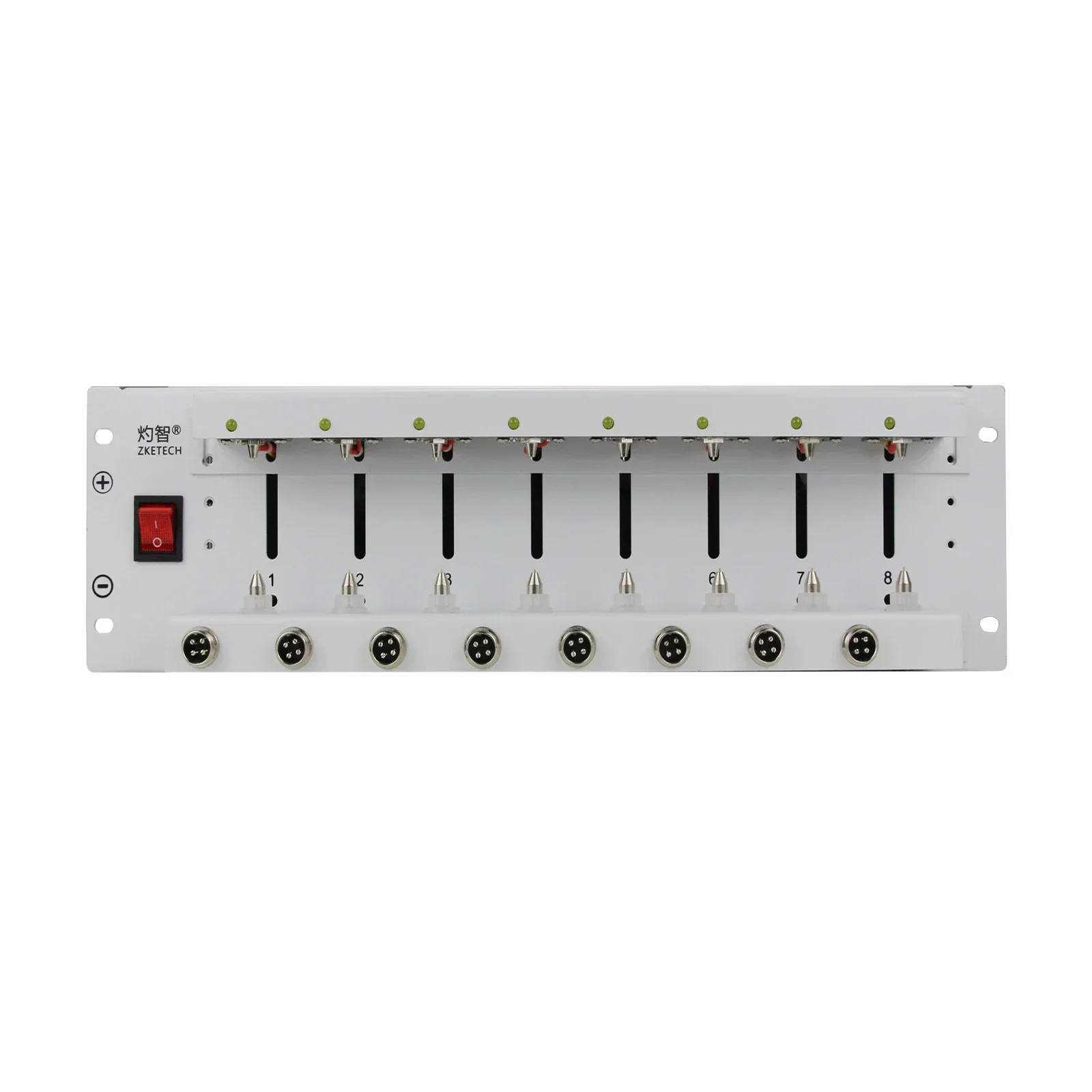 EBC-X 8 Channels 8650 Battery Capacity Tester with Battery Holder Charge & Discharge 0A Aging Test