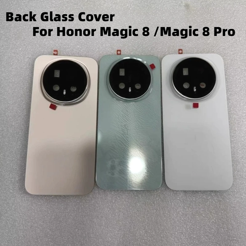 4A+ Back Glass Cover For Honor Magic 8 Pro Battery Case Rear Door Housing Cover with Camera Lens Replacement For Honor Magic8