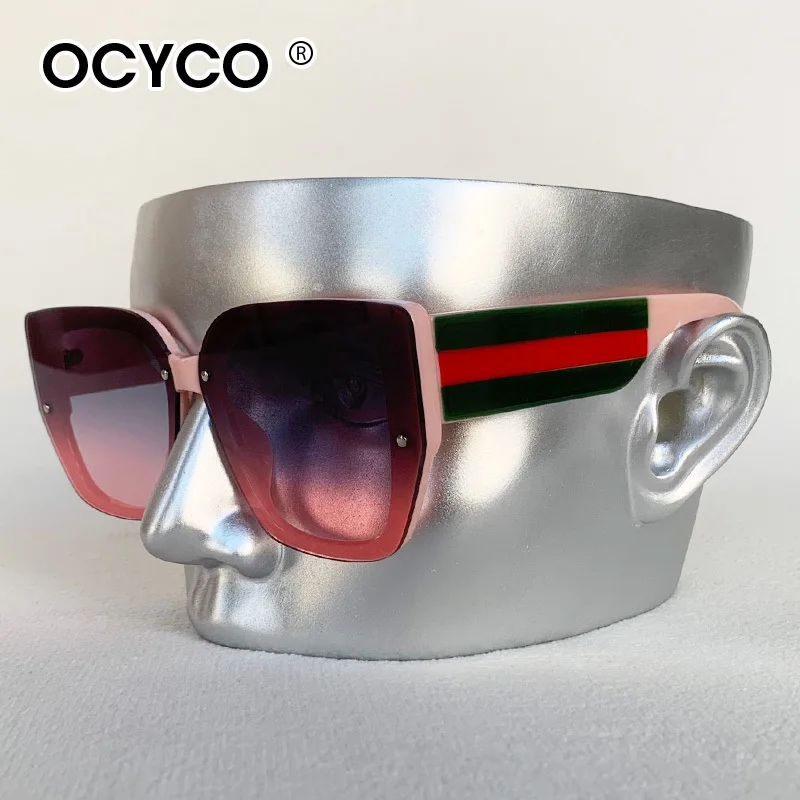 Trendy Quadratische Sonnenbrille Männer Frauen Designer Luxus Marke Große Rahmen Sonnenbrille UV400 Mode Vintage Brillen für Reisen – Detail 15
