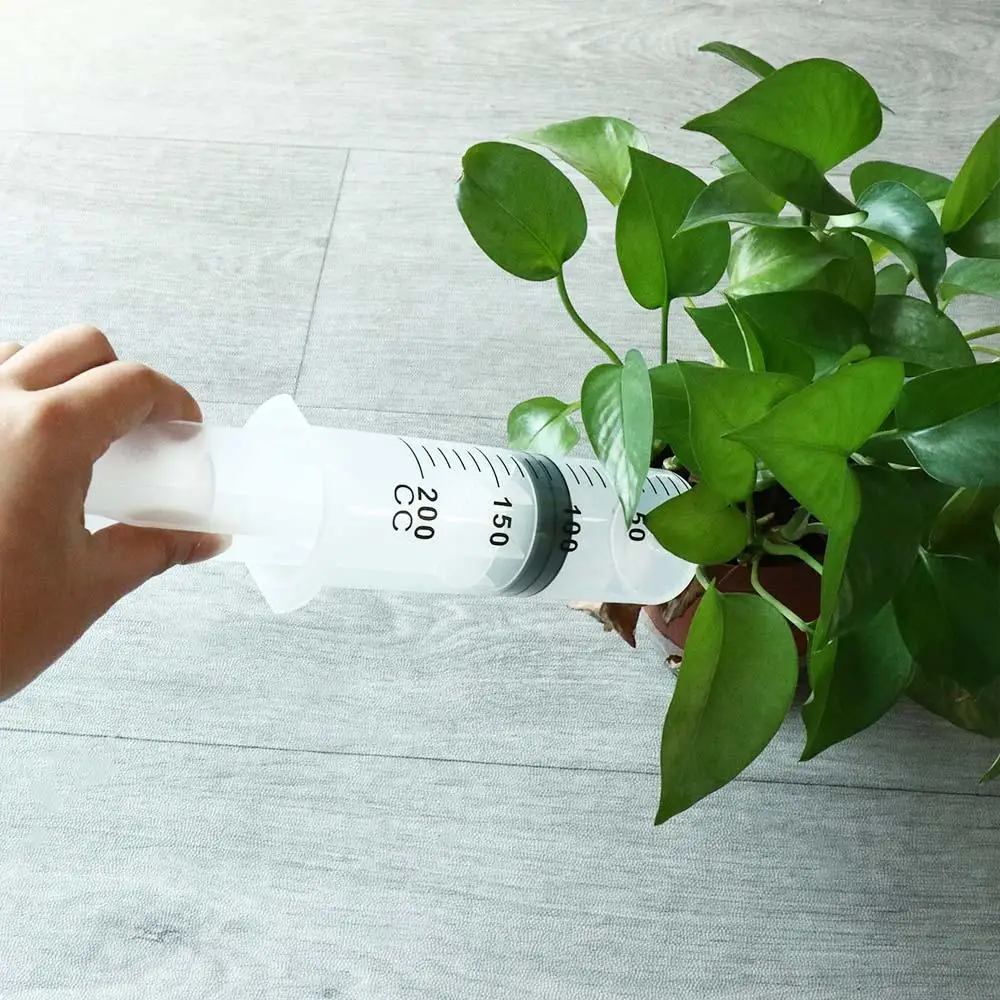 Transparent Large Capacity Syringe Plastic Reusable Measuring Syringe 60/100/200/300/500ML with Scale Enema Syringe Glue Filling