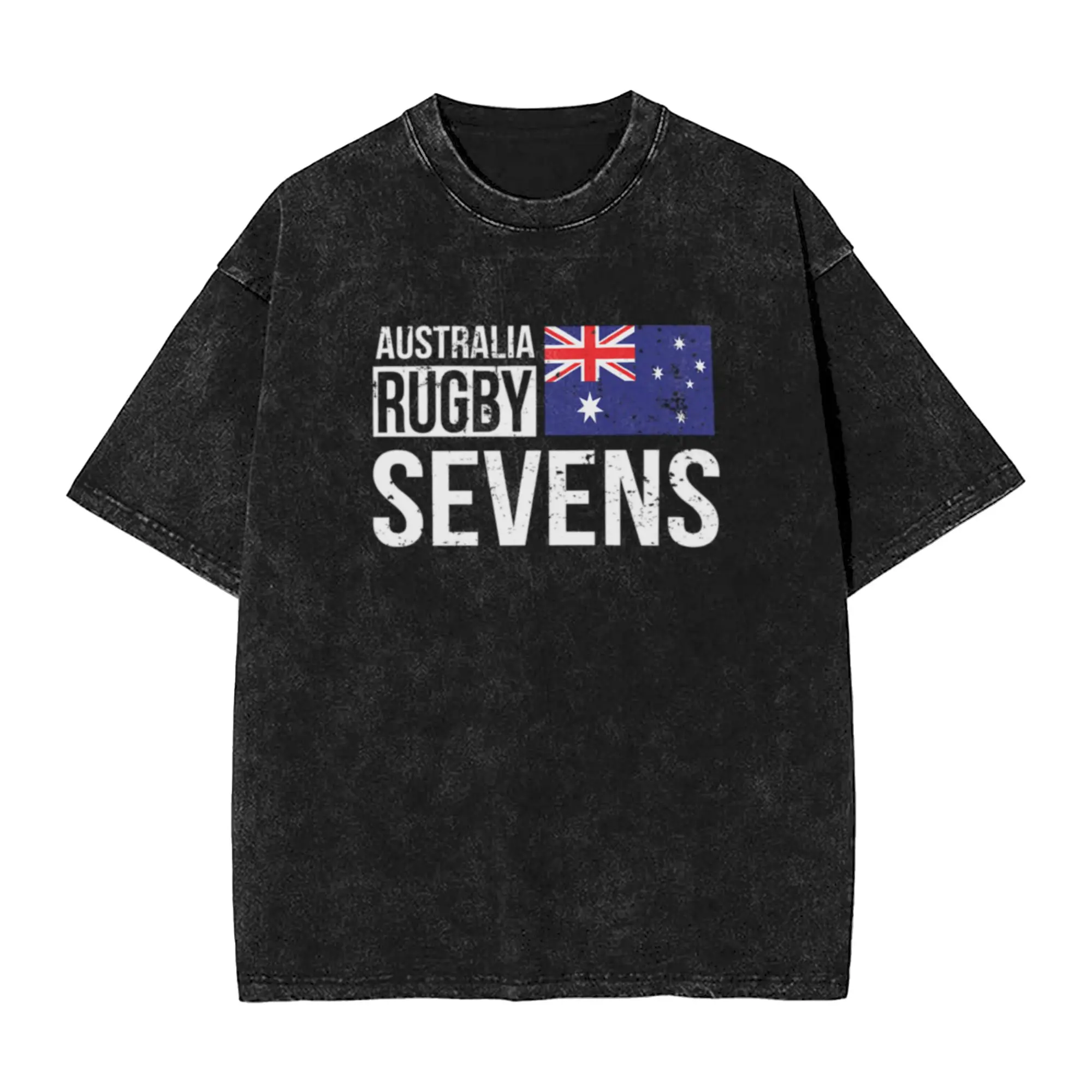 Australia Rugby Sevens 7s Proud Fans Of Aussie Team graphic Classic Comfort A Washed T Shirt Men's Oversized Cotton Tees Tops