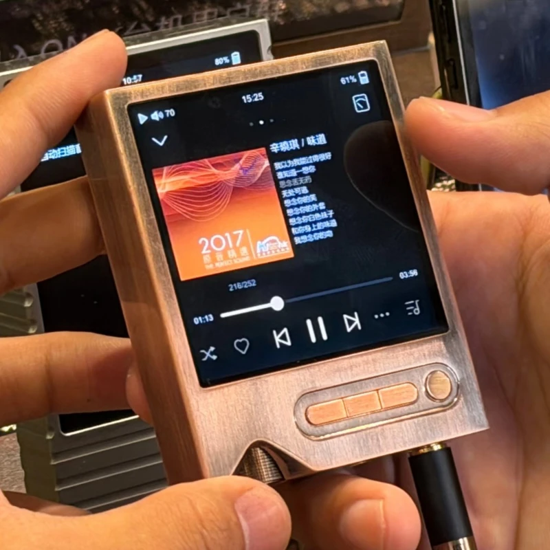 ONIX Tocata Copper MP3 Music Player HIFI Sound Copper Alloy Body |CS4308P 8-Channel Flagship DAC |800mW@32Ω Output Power Player