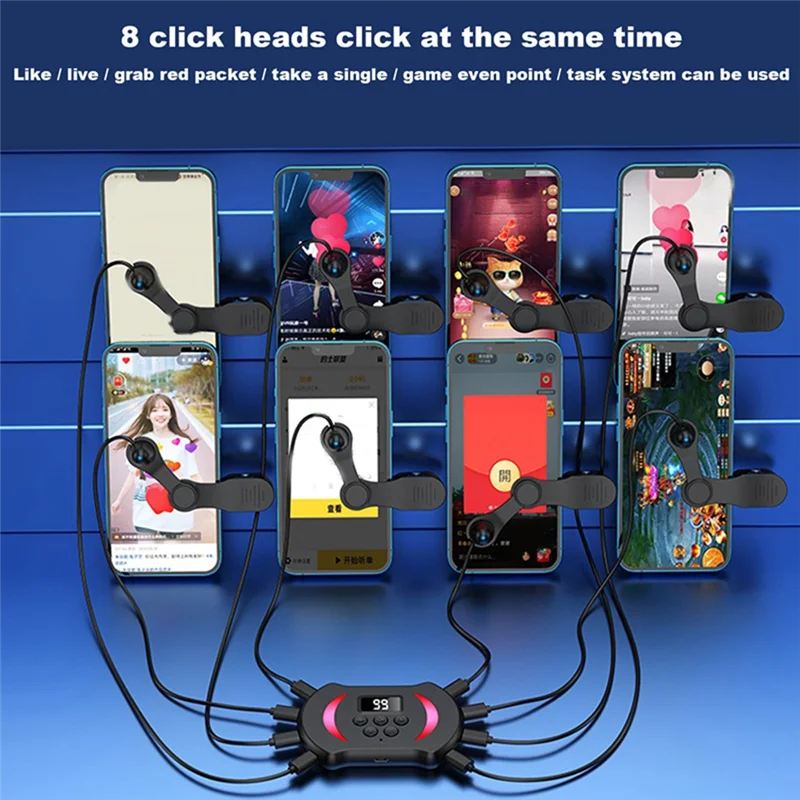 AD41-App Control Bluetooth Mobile Phone Screen Auto Clicker Simulation Finger Clicker Screen Auto Clicker