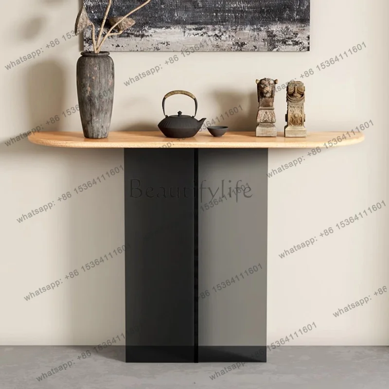FGModern Minimalist Console Table Aesthetic Elegant Luxury Glam Entryways Table Unique Design Meubles Design Home Furniture