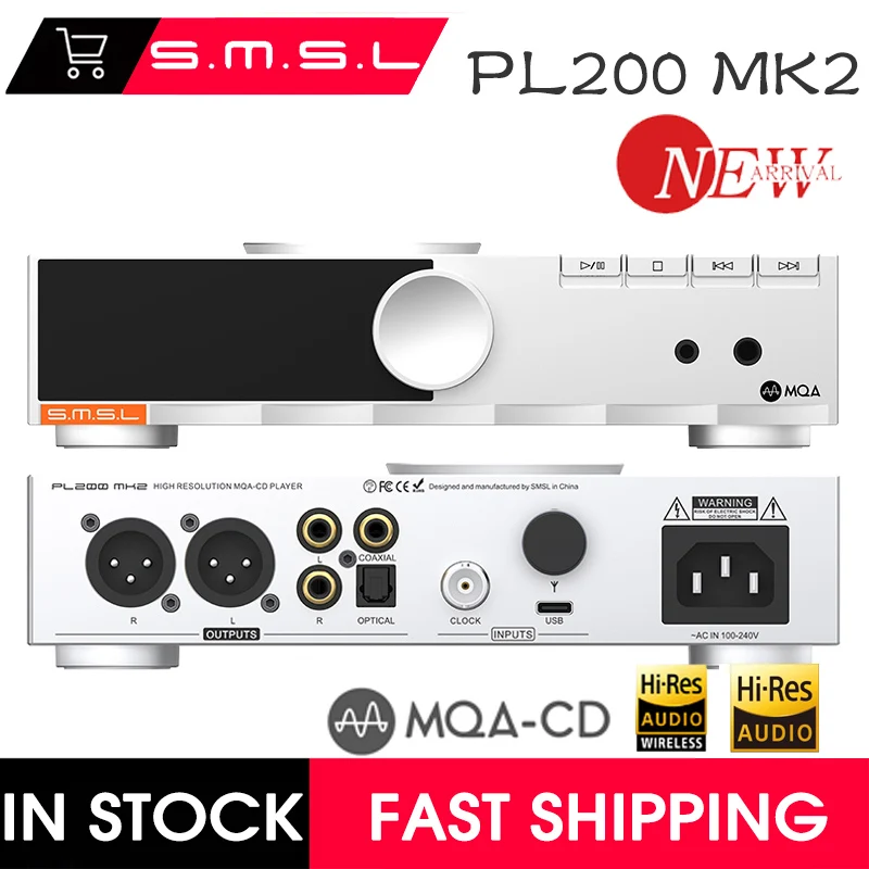 Desk Setup Design - SMSL PL200 mk2 CD HIFI MQA-CD