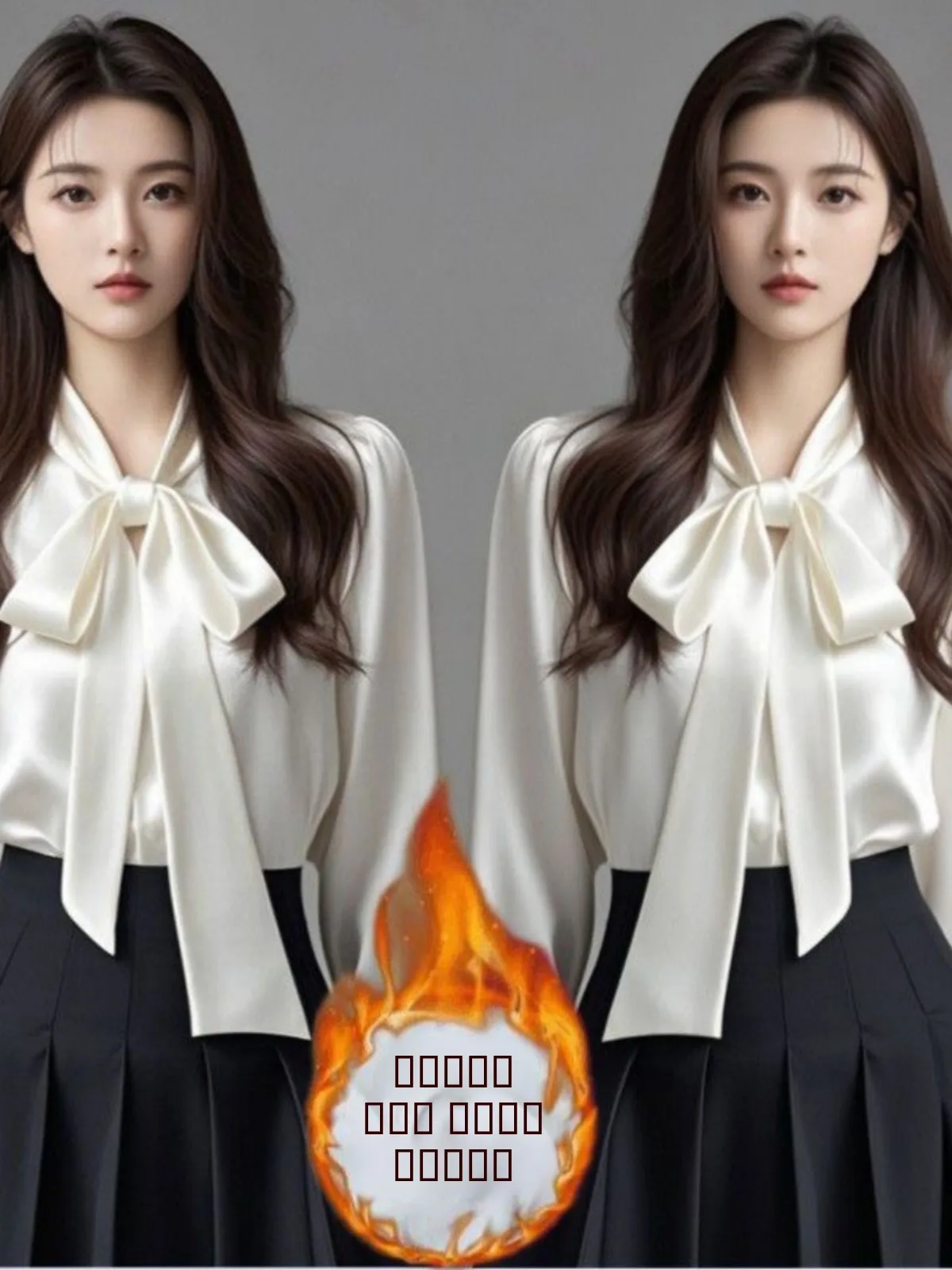 

Elegant Long Sleeve Knot Shirt Women's Professional Style Spring Autumn New Arrival White Shirt Loose Fit Commute S...