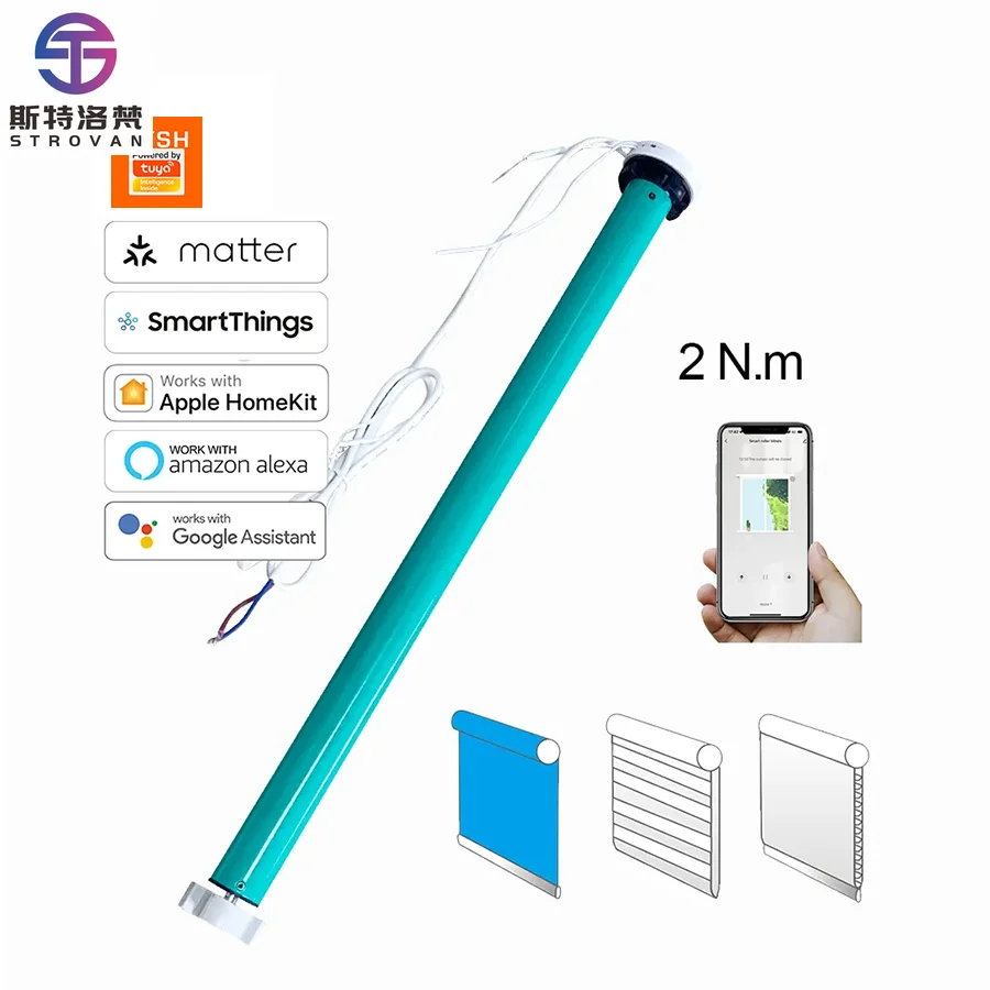 

STLF Tuya Smart Mini Curtain Driver 2n.m Electric Zigbee Roller Blinds Motor Modern Zebra Blackout Window Shades Opener Vertical