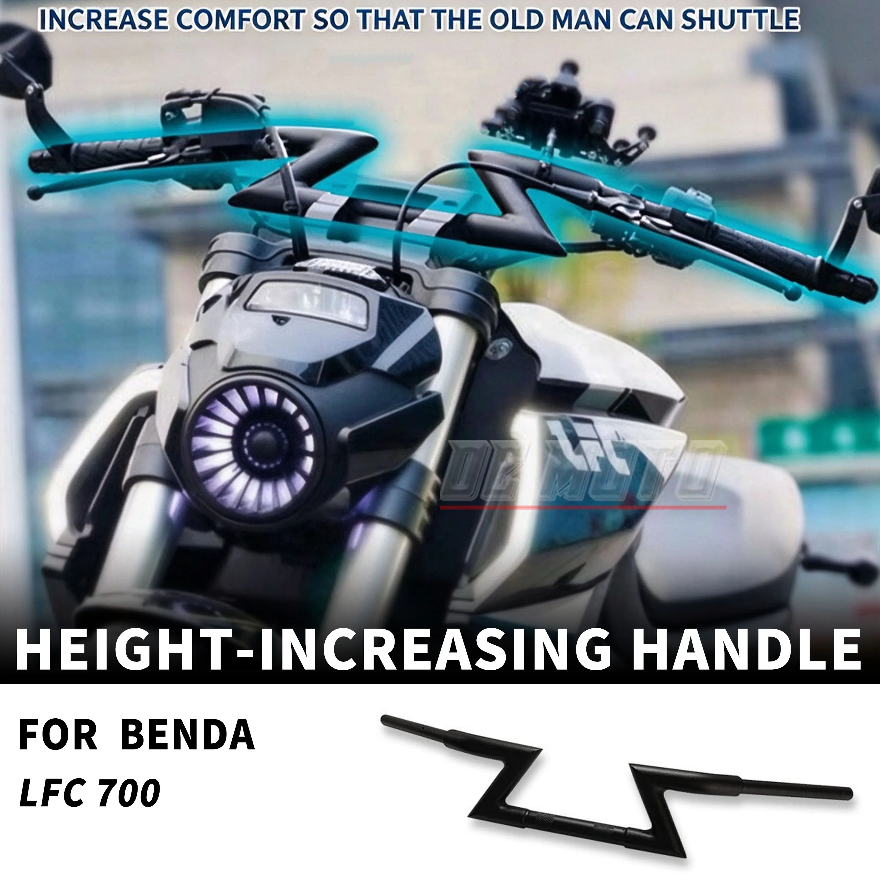 FOR Benda LFC 700 2021- Motorcycle Modification Lightning Move back 10cm Move the handlebars back. Accessories