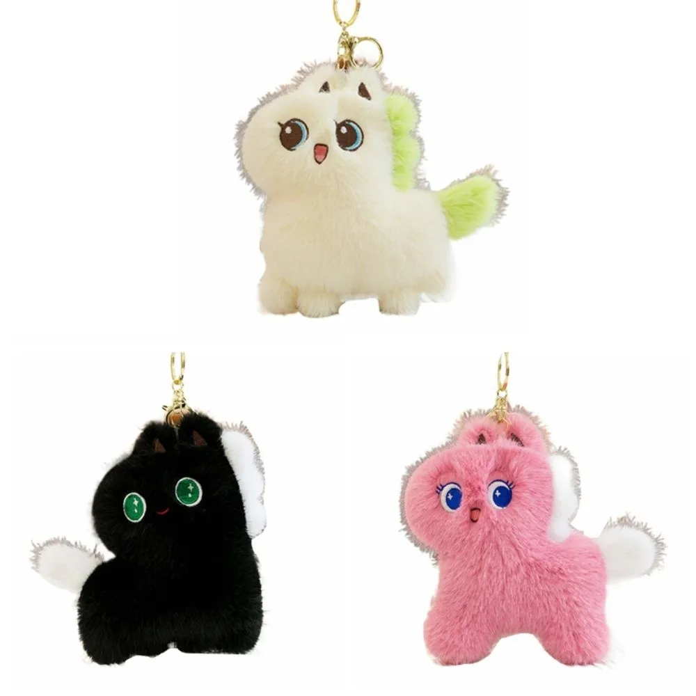 Presione al sonido colgante de felpa de poni llavero de felpa de caballo suave y esponjoso cómodo llavero de muñeco de peluche de caballo de algodón PP regalo de cumpleaños