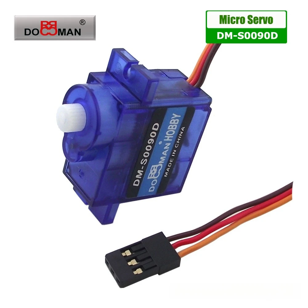 

DORCRCMAN DM-S0090D RC Micro Digital Servo Plastic Gear Carbon Brush Motor for Robot Airplane Servos