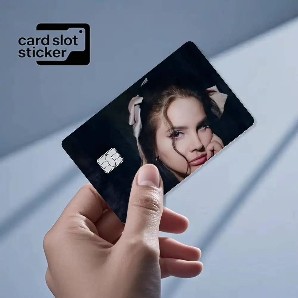 Actor L-Lana D-Del Rey Credit Card HD Stickers Game Card Decal Small Chip Waterproof Sticker