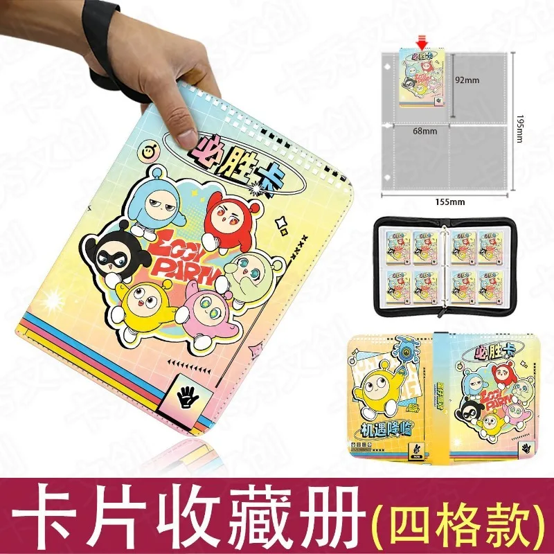 Eggy Party Zipper Binder Game Card Collection Millet Photo Album Card Holder Fashion Toy Applicable Badge Luxury Cartoon Gift