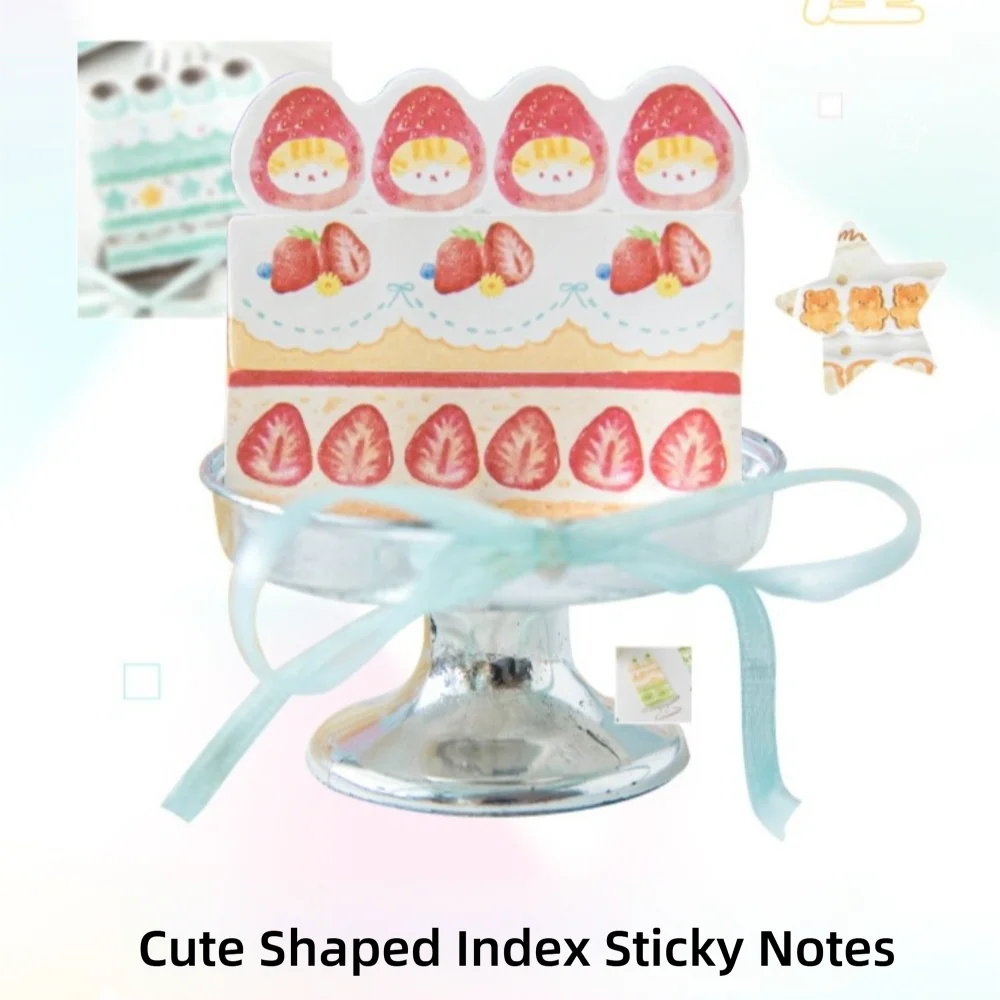 180 Uds. Etiqueta adhesiva de la serie Kawaii Cake Shop, pegatina autoadhesiva para álbum de recortes con apariencia de pastel, pegatina para mensaje