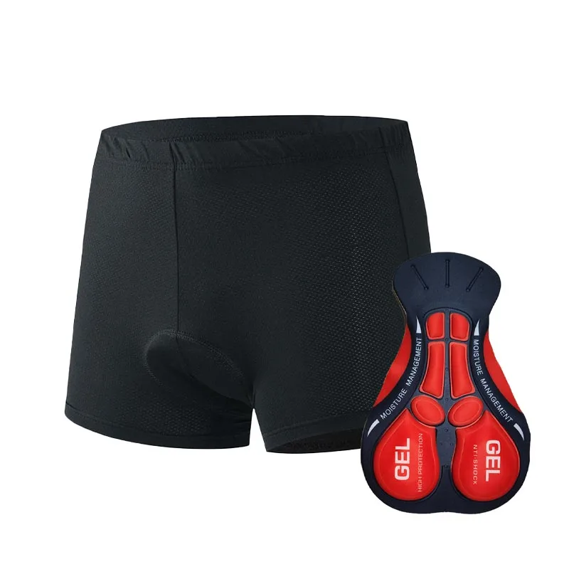 Shockproof Cycling Shorts Gel Pad Tight Bike Briefs Black Cycling Underwear Comfortable Bicycle Underpants Cushion Shorts