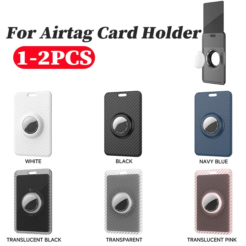 

For Apple Airtag Card Holder, Ultra-Slim Leather Protective Case, Loss Prevention Card Holder for Wallet, Keys ID Cards Holder