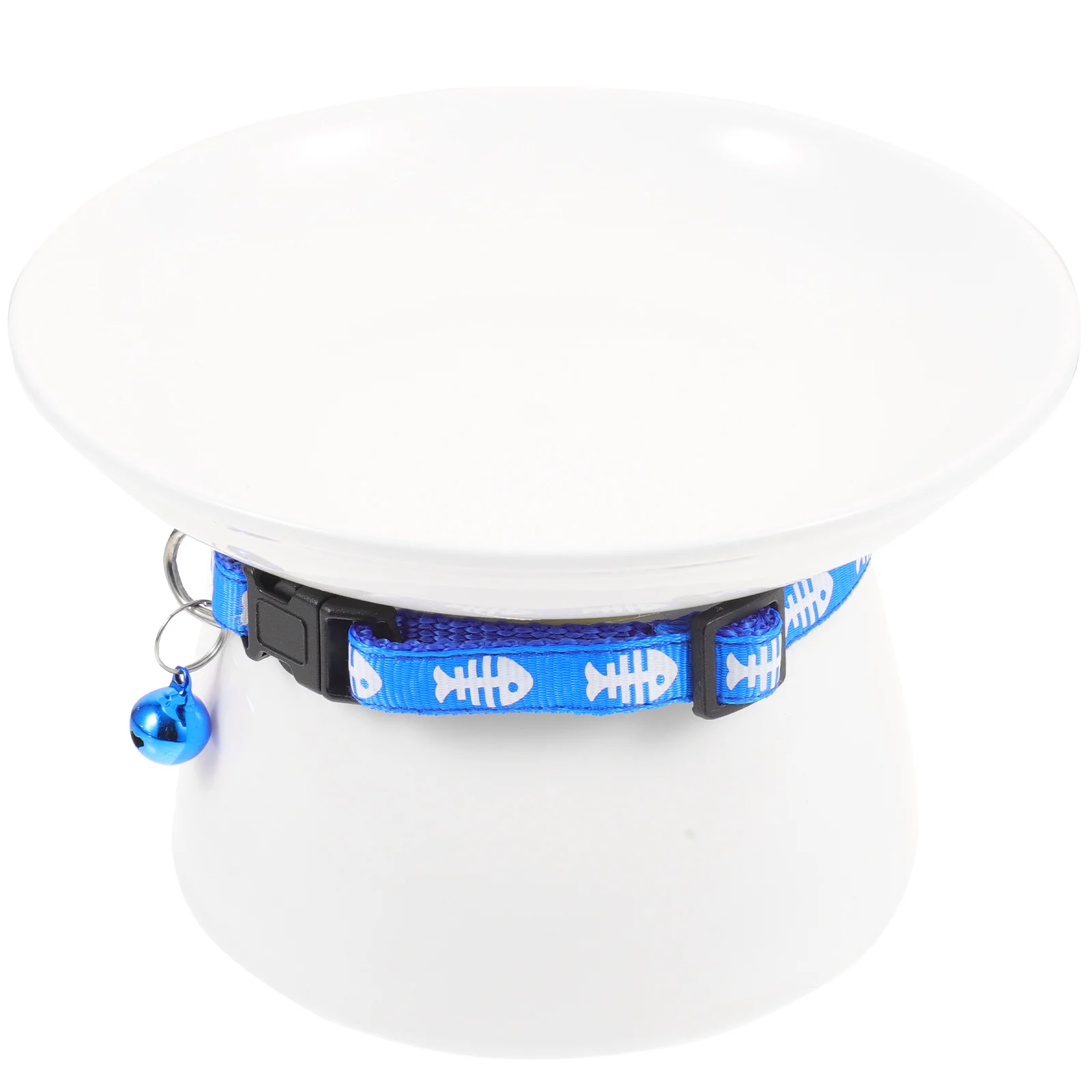

Premium Ceramic Elevated Cat Bowl for Pet Feeding Bite Resistant Shallow Dish Smooth Cat Supplies Dog Food Water Bowl