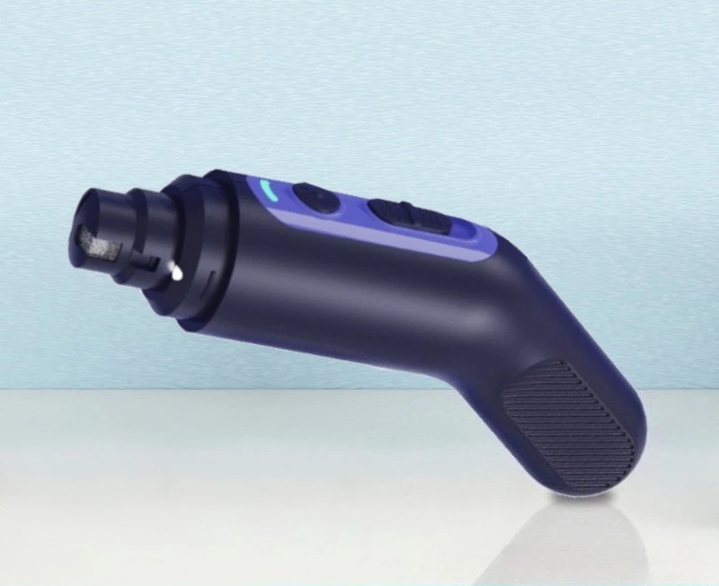 Battery Powered Pet Nail Grinder With LED Light Electric Dog Cat Nail Trimmer Pet Grooming Tool For Thick Nails