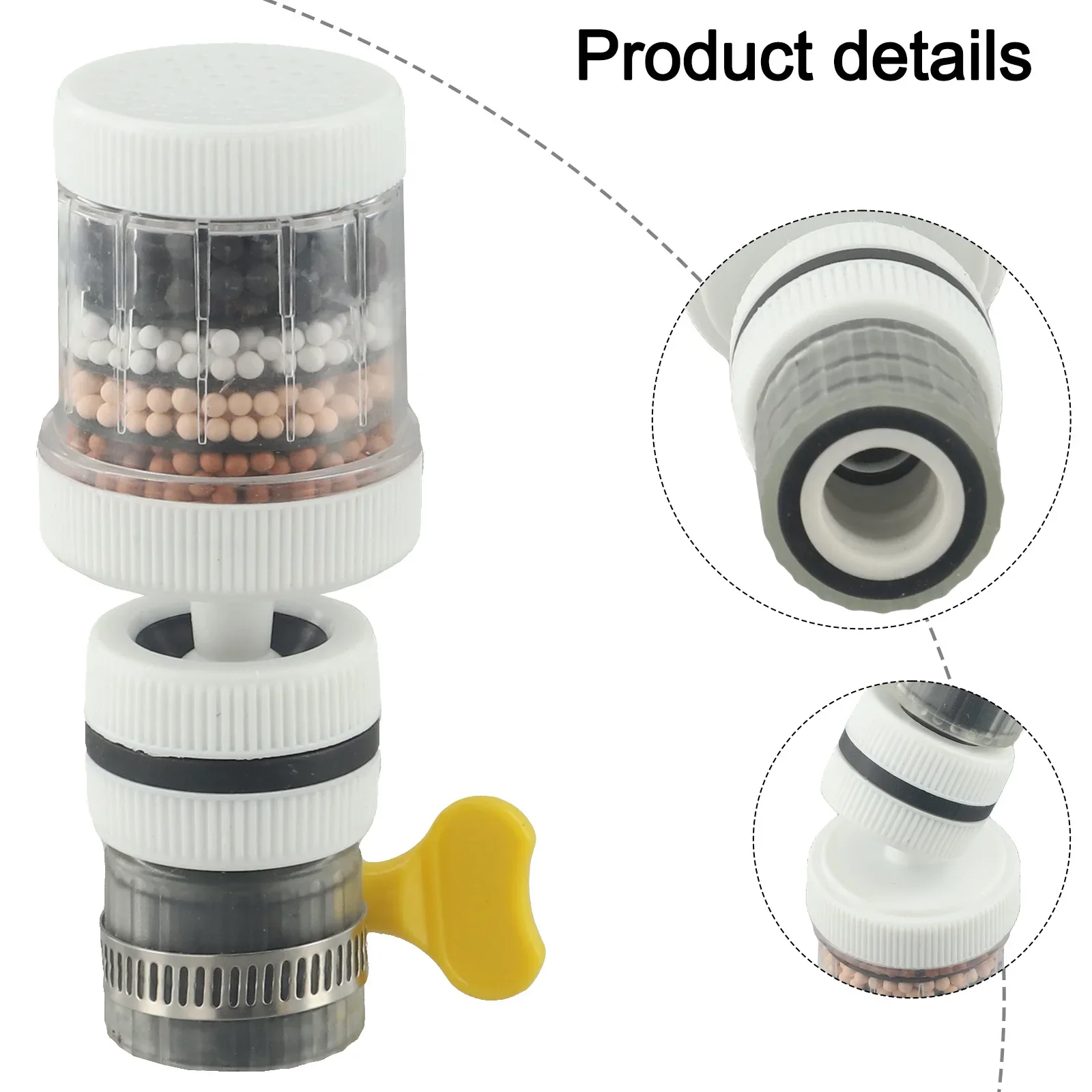 Kitchen Water Saving Bubbler Splash Guard Faucet 360-degree Rotation Anti-Splash Design Easy Installation High-Quality Materials