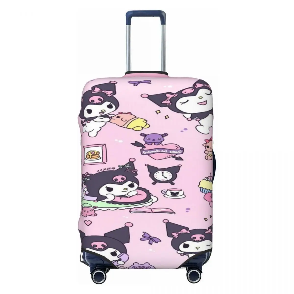 

Custom Kuromi Cartoon Luggage Cover Protector Fashion Travel Suitcase Covers for 18-32 Inch