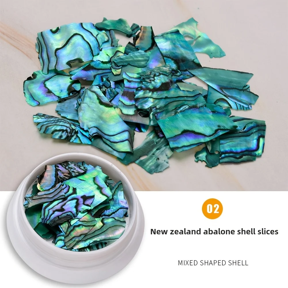 Foglio di abalone per gioielli per unghie con foglio di conchiglia ultra sottile