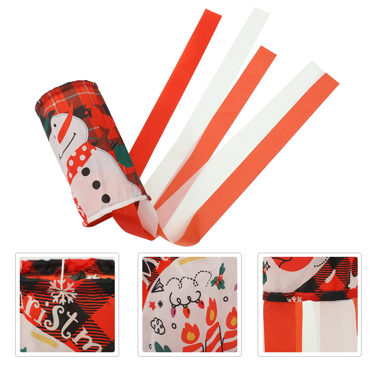 عيد الميلاد أنبوب الهواء العلم الديكور الحلي في الهواء الطلق Windsock أعلام الجوارب البوليستر زينة عيد الميلاد