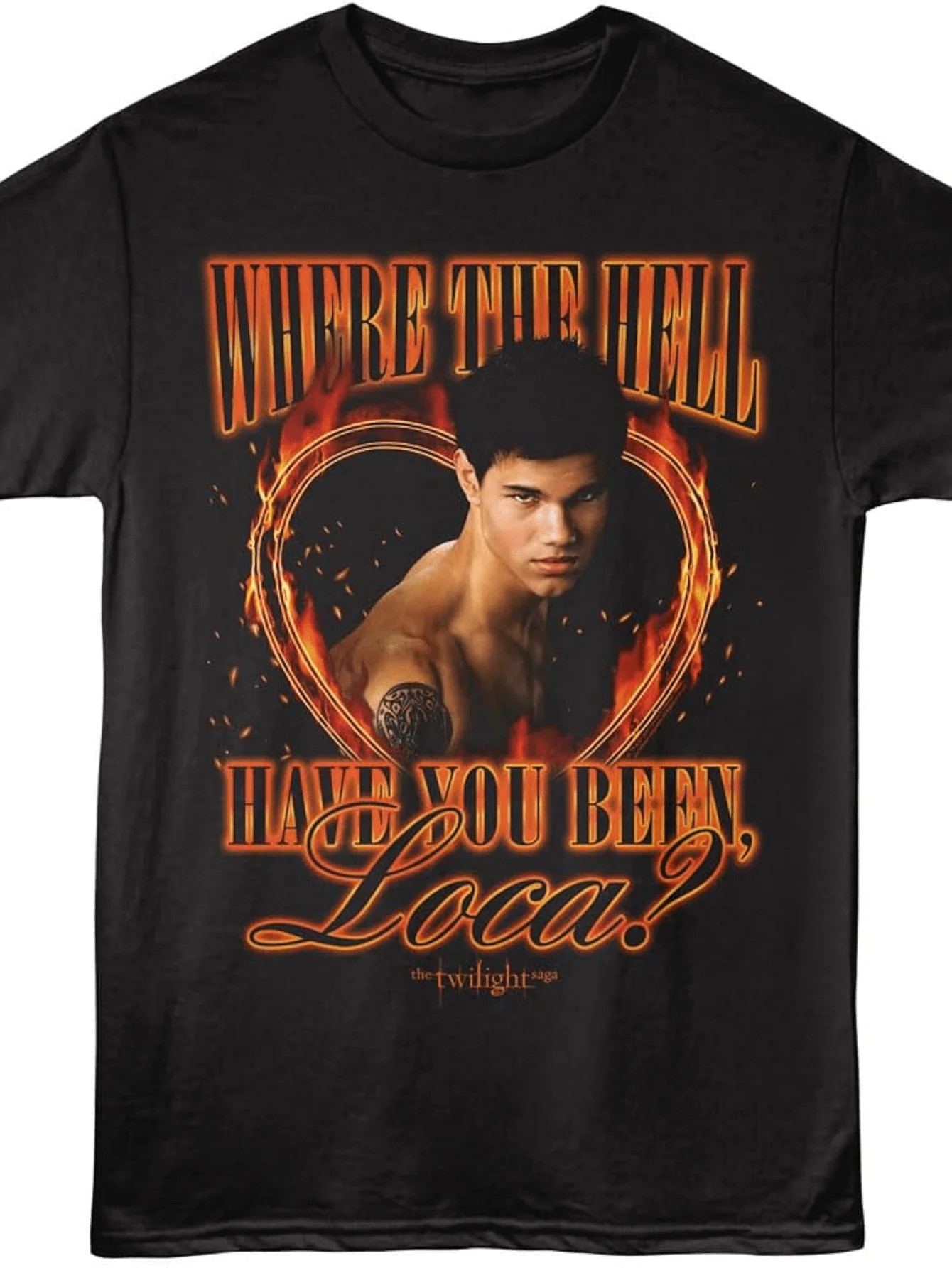 Twilight Where The Hell Have You Been Loca T Shirt Black Unisex All-Season Black Casual Crew Neck T Shirt