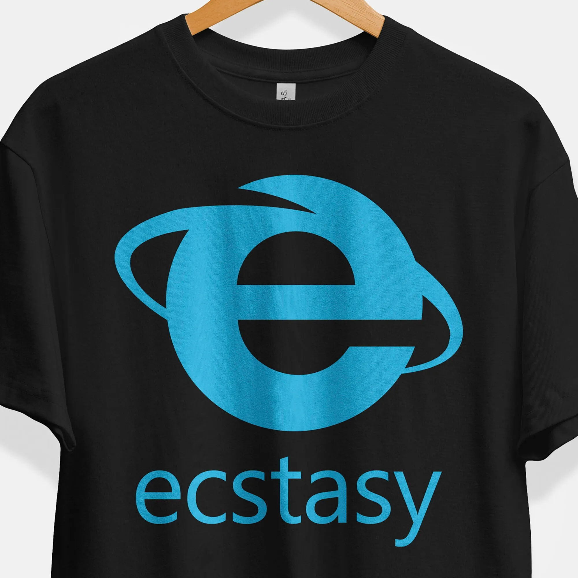 Ecstasy T Shirt Internet Explorer Mdma Molly Y2K 2000S Rave Clubwear Techno Edm House Hipster Funny Relaxed Fit Heavy Cotton