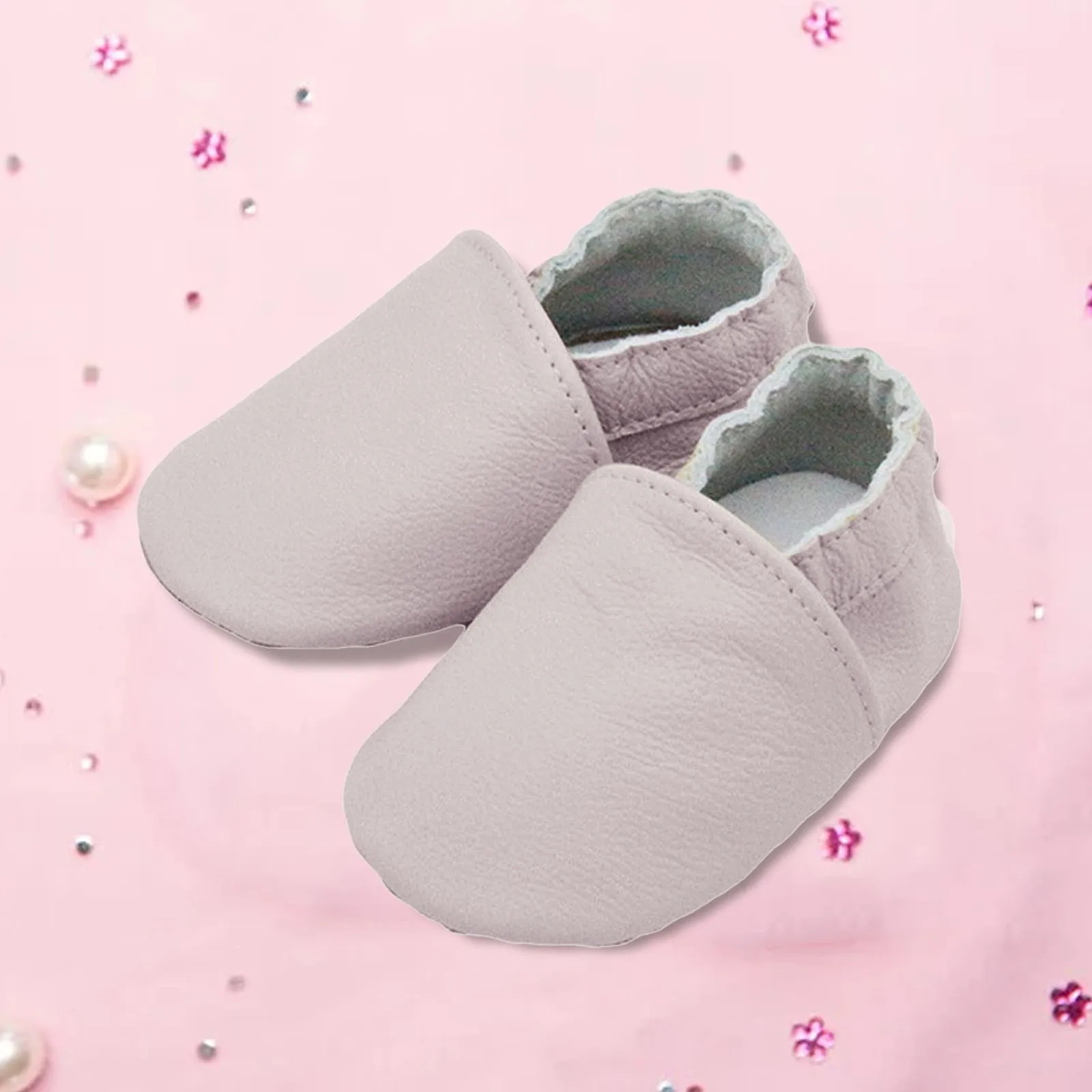 

Toddler Canvas Slip on Shoes Baby Toddler Leather Soft Soled Slip On Comfortable Baby Casual Walking Shoes for Baby Girls Size 4