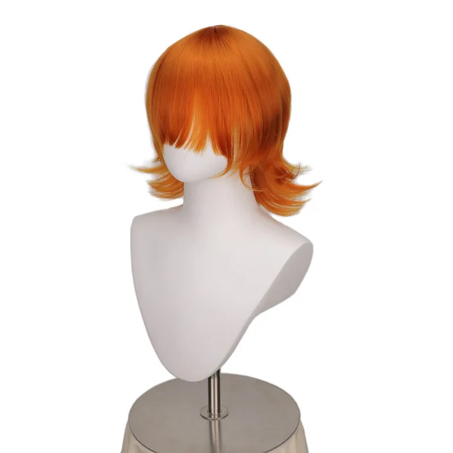 High Quality Anime Chucky Orange Short Cosplay Wig Bride of Chucky Heat Resistant Cosplay Costume Wigs