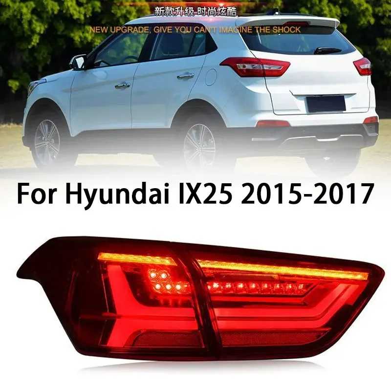 الذيل مصباح لشركة هيونداي IX25 مصباح ليد خلفي 2015-2017 IX25 الخلفية الضباب الفرامل بدوره إشارة اكسسوارات السيارات