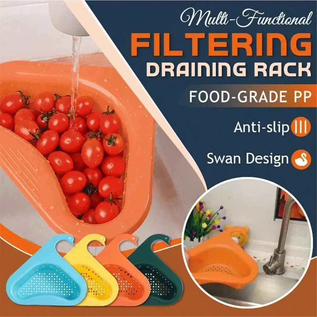 1/4Pc Thoát Giá Tam Giác Bồn Rửa Dụng Nhà Bếp Giá Để Đồ Đa Năng Rau Củ Quả Điện Giỏ Đựng Đồ Nhà Bếp Nhà Tổ Chức Bồn Rửa Kệ