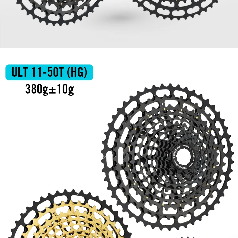 SPEDAO 12 Speed MTB Cassette 10-52T 10-50T 11-50T XD HG Freewheel Lightweight CNC K7 Sprocket Drivetrain Upgrade Bike Parts