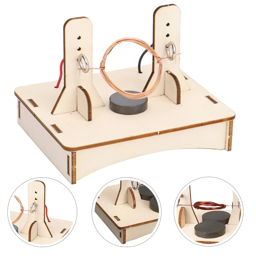 

1 Set Kids Diy Dc Motor Kit Wooden Science Experiment Educational Assembly For Children Hands-On Learning Parent-Child Bonding