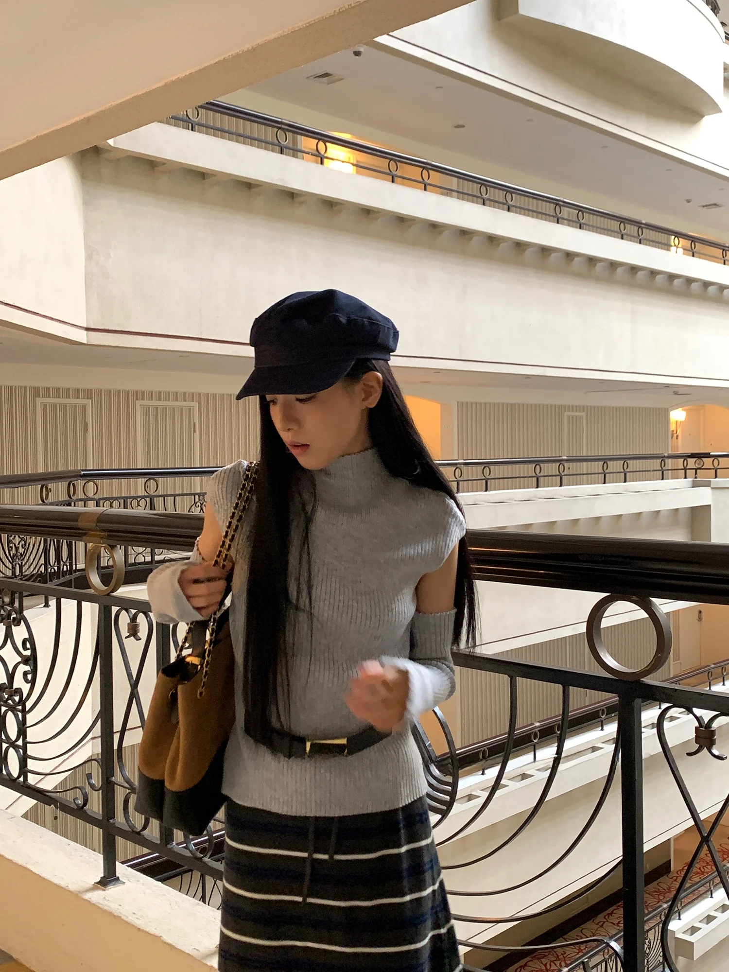 

YOUTHLE Korean Sle Women's Knitwear Soft Design Detachable Sve Slim Fit Autumn Top f High Collar Long Sve Warmth