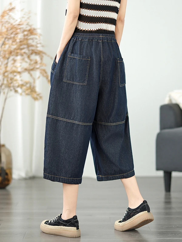 

Loose Casual Wide Leg Jeans Women Summer Thin New Sle High Waist Blue Denim Pants Artistic Versatile Casual Loose Fit Jeans